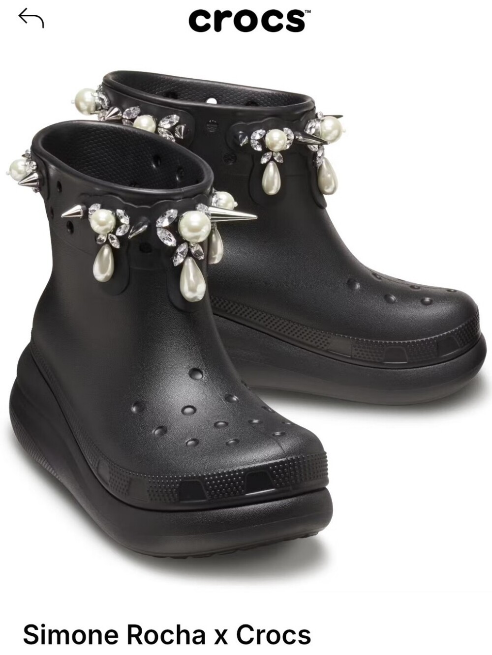 Embellished Crush Ankle Boots